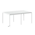 Garden canopy/pergola Laevora 6x3.6m, electrically adjustable roof, white, aluminium