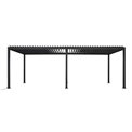 Garden canopy/pergola Laevora 6x3m, electrically adjustable roof, graphite grey, aluminium