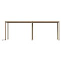 Garden canopy/pergola Laevora 6x3m, electrically adjustable roof, honey color with wood effect, aluminium
