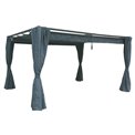 Pergola Lapalmeira 3x4m, with retractable roof, graphite grey