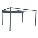Pergola Lapalmeira 3x4m, with retractable roof, graphite grey