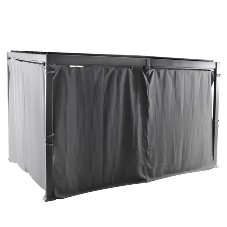 Garden canopy/pergola Lavila 4x3m, aluminium, graphite color