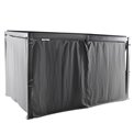 Curtain set for Lavila 4x3 m pergola, graphite color