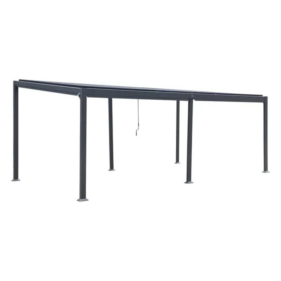Garden canopy/pergola Lavila 6x3.5m, aluminium/steel, graphite color