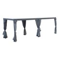 Garden canopy/pergola Lavila 6x3.5m, aluminium/steel, graphite color