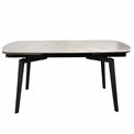 Extendable dining table Ratmo P022, sintered stone/metal, 160-240x90cm H75cm