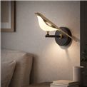 Wall lamp Malarro, black/gold color, H18x21x17.5-32cm, LED 8W, 3000K, 2835lm