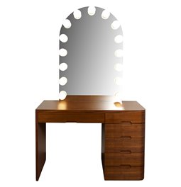 Dressing table with mirror Raiano 5, LED, H120x55x80cm