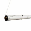 ZZZ Pendant lamp Adranno black, black/gold color, H8x105x8cm, LED 44W, 3000K, 1900lm