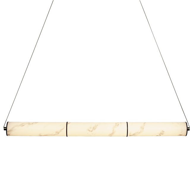 ZZZ Pendant lamp Adranno black, black/gold color, H8x105x8cm, LED 44W, 3000K, 1900lm