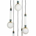 Подвесной светильник Mokrin 6, белый/бронзовый/латунный цвет, H54-250x45x15cm, LED 30W, 3000K