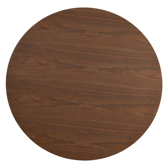 Dining table Laurino 09, walnut veneer/MDF, D120cm H75cm