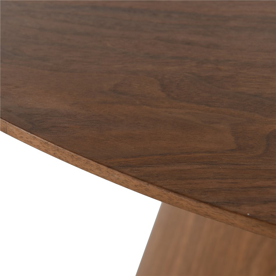Dining table Laurino 09, walnut veneer/MDF, D120cm H75cm