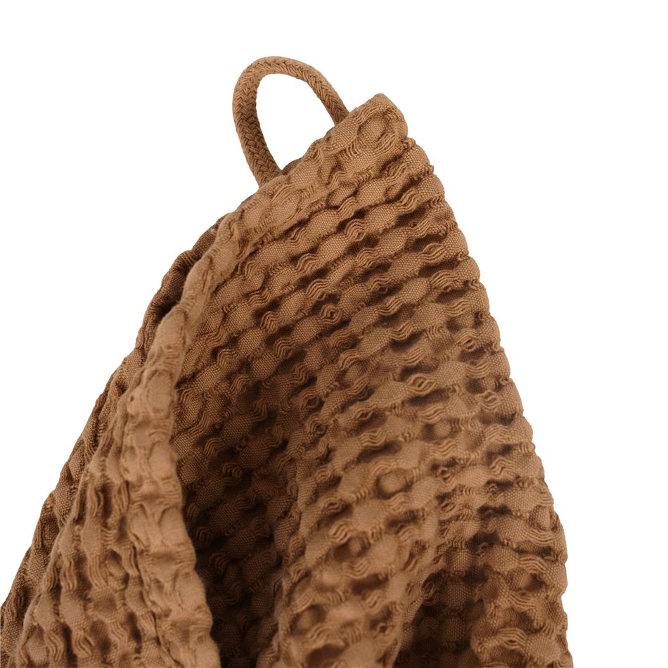 Хлопковое полотенце Honey comb, цвет мокко, 70x140cm, 350g/m2