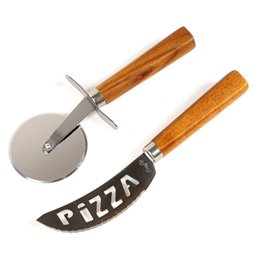 Pizza knife and cutter in gift box, 26x16.8cm H3cm