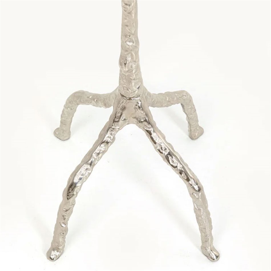 Coat rack Twiggy, silver color, aluminum, H172x29x29cm