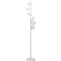 Торшер Scala Milky, белый/бежевый, H160x29x29cm, G9x6 9W(MAX)