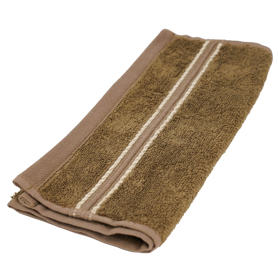 Бамбуковое полотенце 30x50, коричневый, 550g/m2