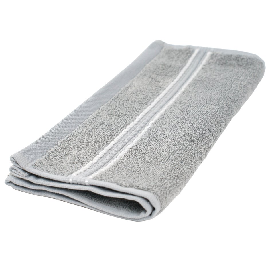 Бамбуковое полотенце 30x50, серый, 550g/m2