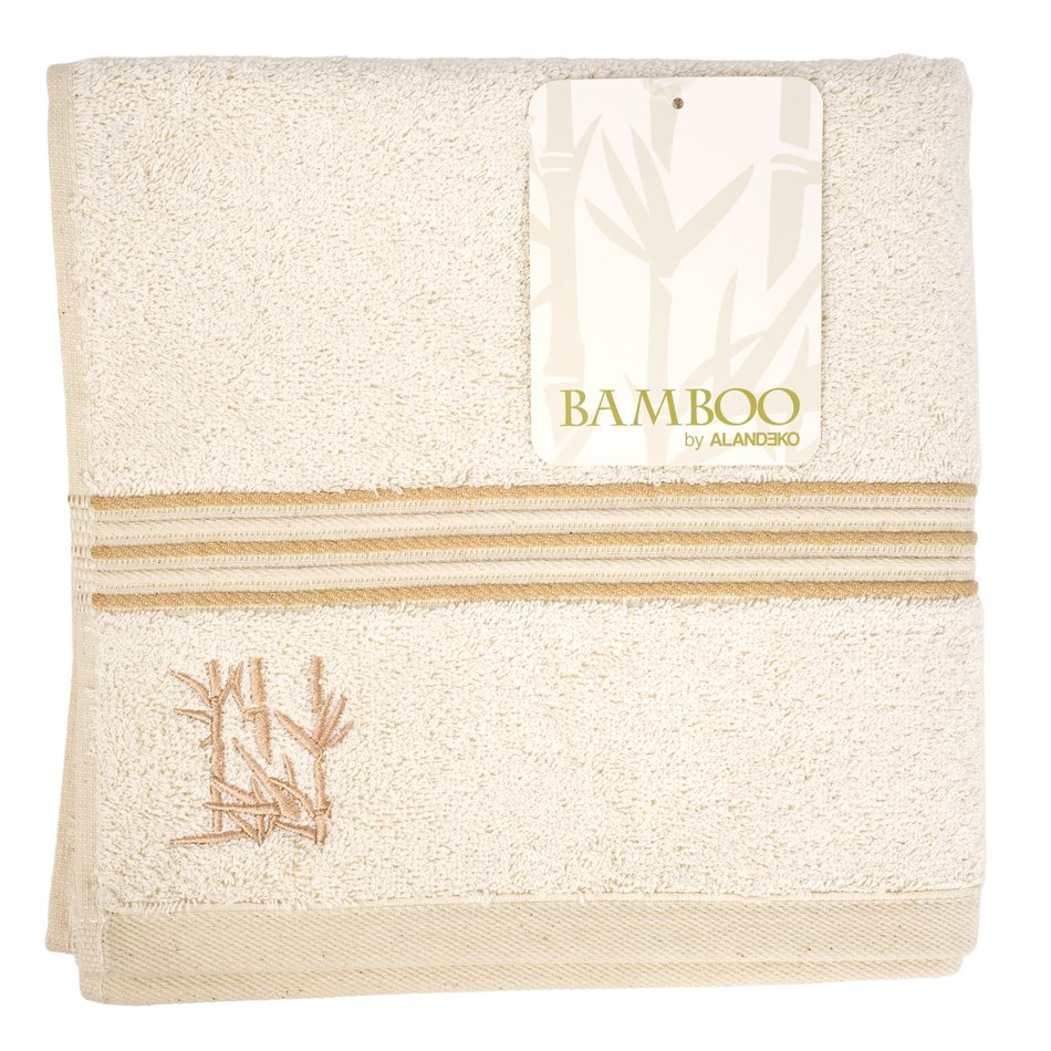 Bamboo towel 50x100, cream color, 550g/m2
