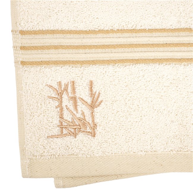 Bamboo towel 50x100, cream color, 550g/m2