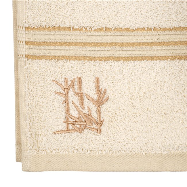 Bamboo towel 70x140, cream color, 550g/m2