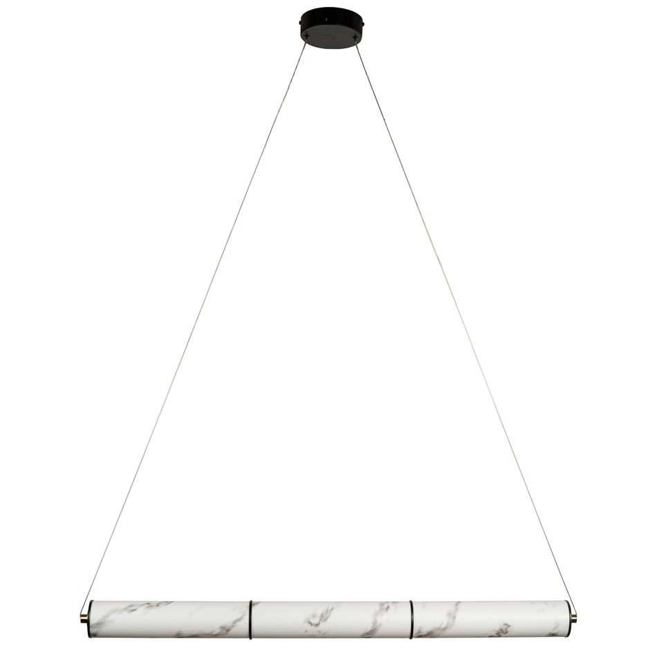 Подвесной светильник Adriano black, черный/золотой цвет, H8x105x8cm, LED 44W, 3000K, 1900lm
