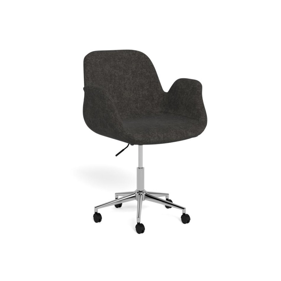 Офисное кресло Acet, вращающееся, бежевое, сталь/полиэстер, H88x57,5x58см, высота сиденья 45-54,5см