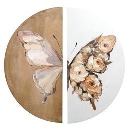 Картина маслом Butterfly, набор из 2 шт. 80x40cm, 80x80cm