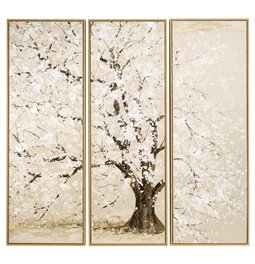 Oil painting Oak, set of 3 pcs. 120x40cm, 120x120cm