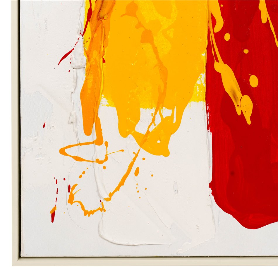 Oil painting Abstract in red, 100x150cm