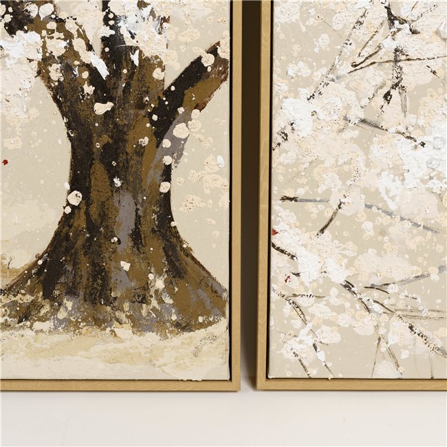 Oil painting Oak, set of 3 pcs. 120x40cm, 120x120cm