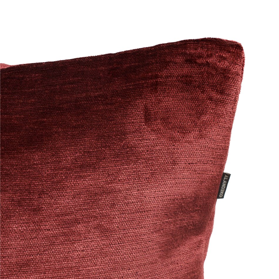 Decorative pillowcase Lotta, dark red, 45x45cm