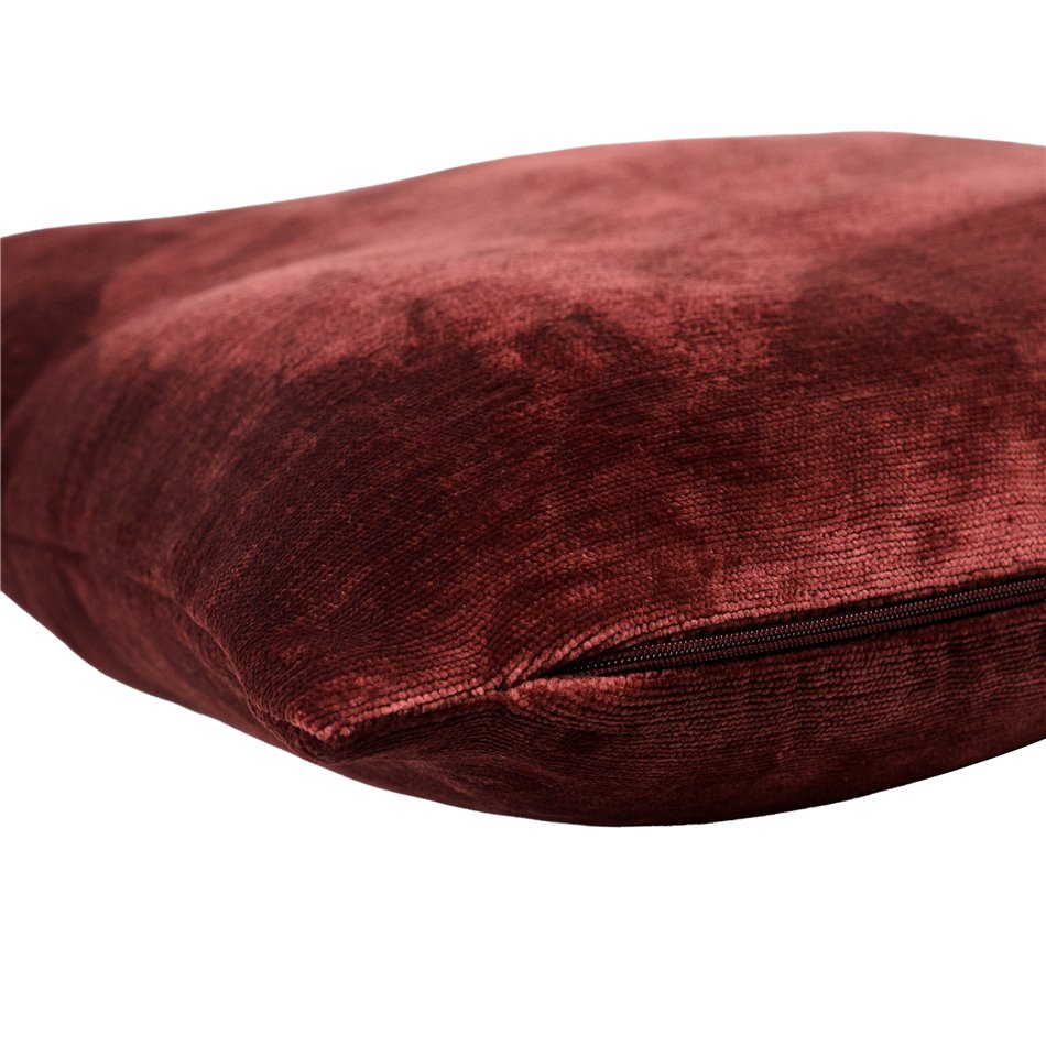 Decorative pillowcase Lotta, dark red, 45x45cm