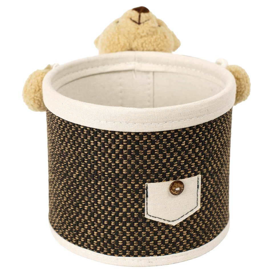 Basket Bear S, bamboo, H16cm, D19cm