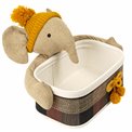 Basket Elephant M, bamboo, H12x28x18cm
