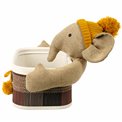 Basket Elephant M, bamboo, H12x28x18cm