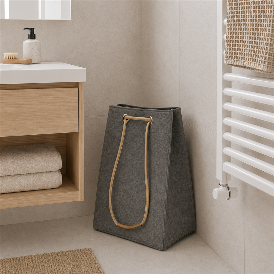 Bag Torija, grey, H50x35x27cm