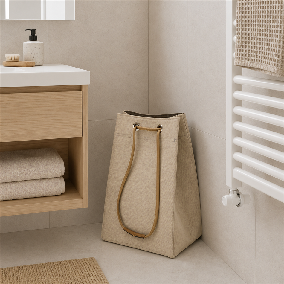 Bag Torija, beige, H50x35x27cm