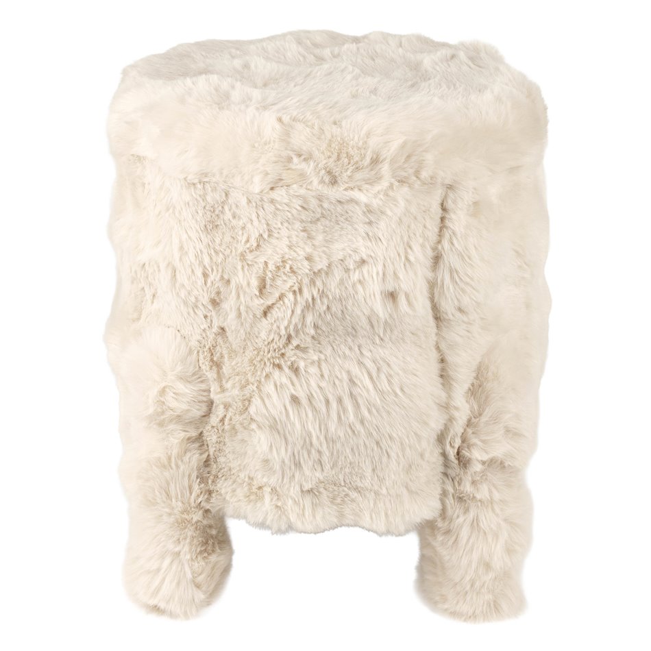Пуф с ящиком для хранения Fananno M, кремового цвета, H39cm, D40cm