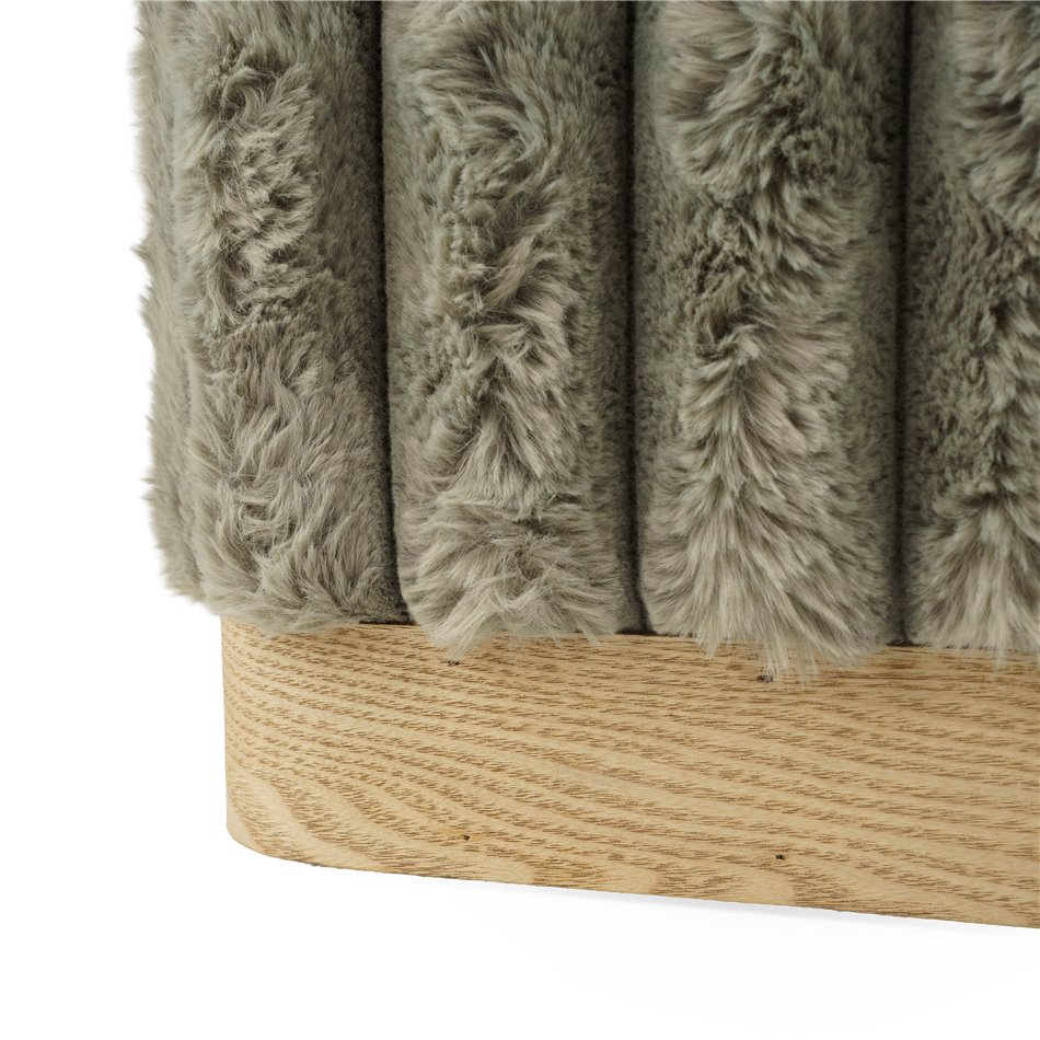 Bench with storage box Fardi L, taupe, H40x63x43cm