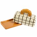 Butter dish with lid Croissant, ceramic, H12x18.1x9.8cm