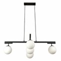 Подвесной светильник Ince, черный/белый, H96-120x68x26cm, E27x5 60W(MAX)