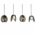 Pendant lamp Ikaria line, black/white, H150x80x20cm, G9x4 15W(MAX)