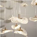 Подвесной светильник Yabukko, прозрачный/золотой цвет, D80cm, LEDx26 4W, LEDx8 3W, 3000K/4000K/6000K