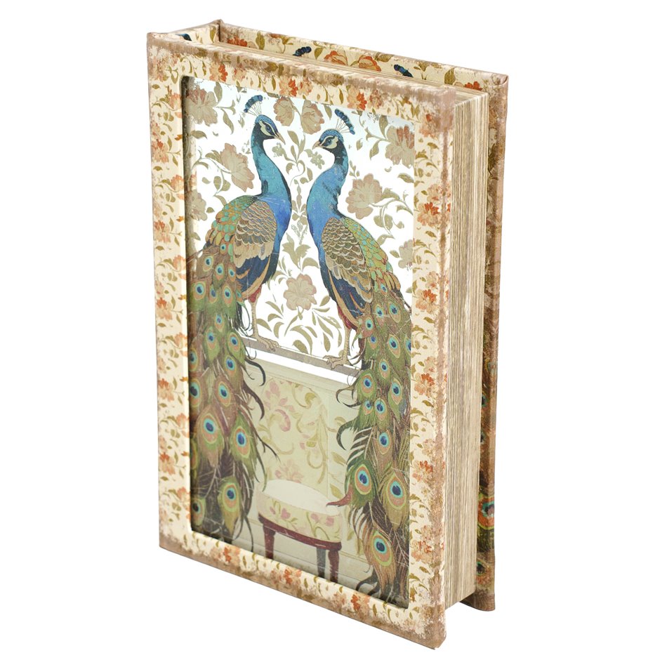 Book box Peacock S, 24x16x5cm