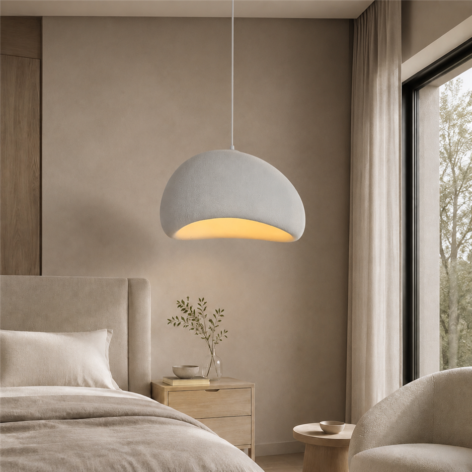 Pendant lamp Calgary white 60, H40-180cm, D60cm, E27 40W(MAX)