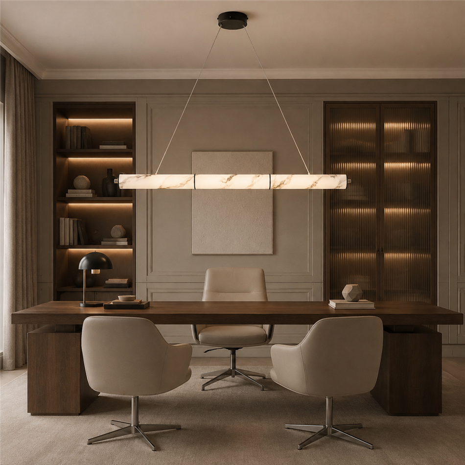 Подвесной светильник Adriano black, H8x105x8cm, LED 44W, 3000K, 1900lm