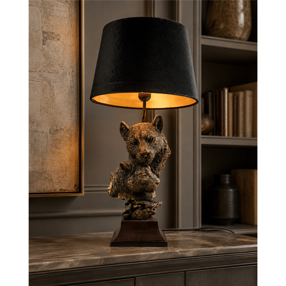 Table lamp Leopard, H43x17x14.5cm, E27 40W(MAX)