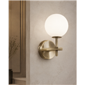 Wall lamp Rossi, white/bronze color, H20x10x16cm, G9 3.5W(MAX)